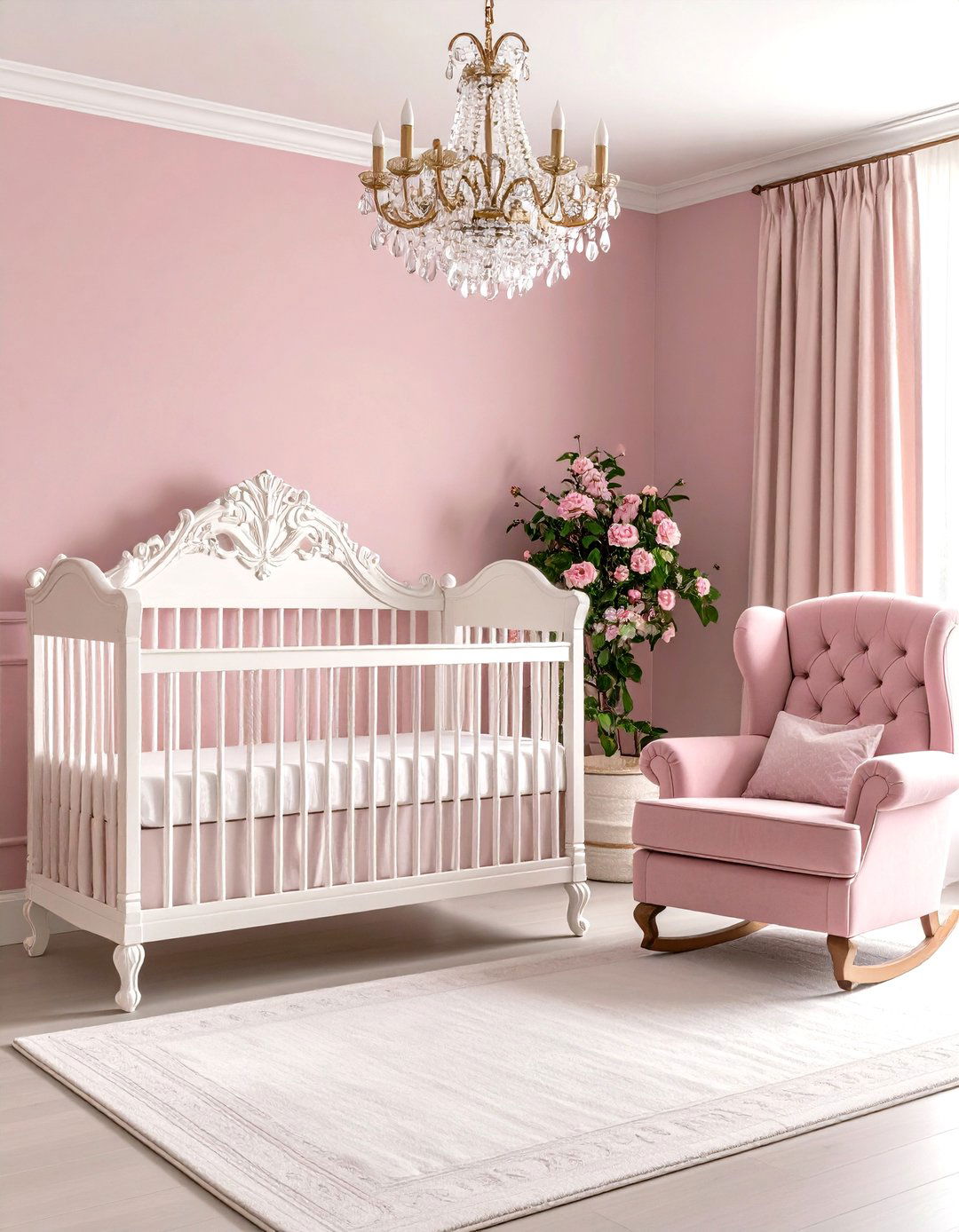 Pink French Provincial Nursery Style - 24 Pink Nursery Ideas