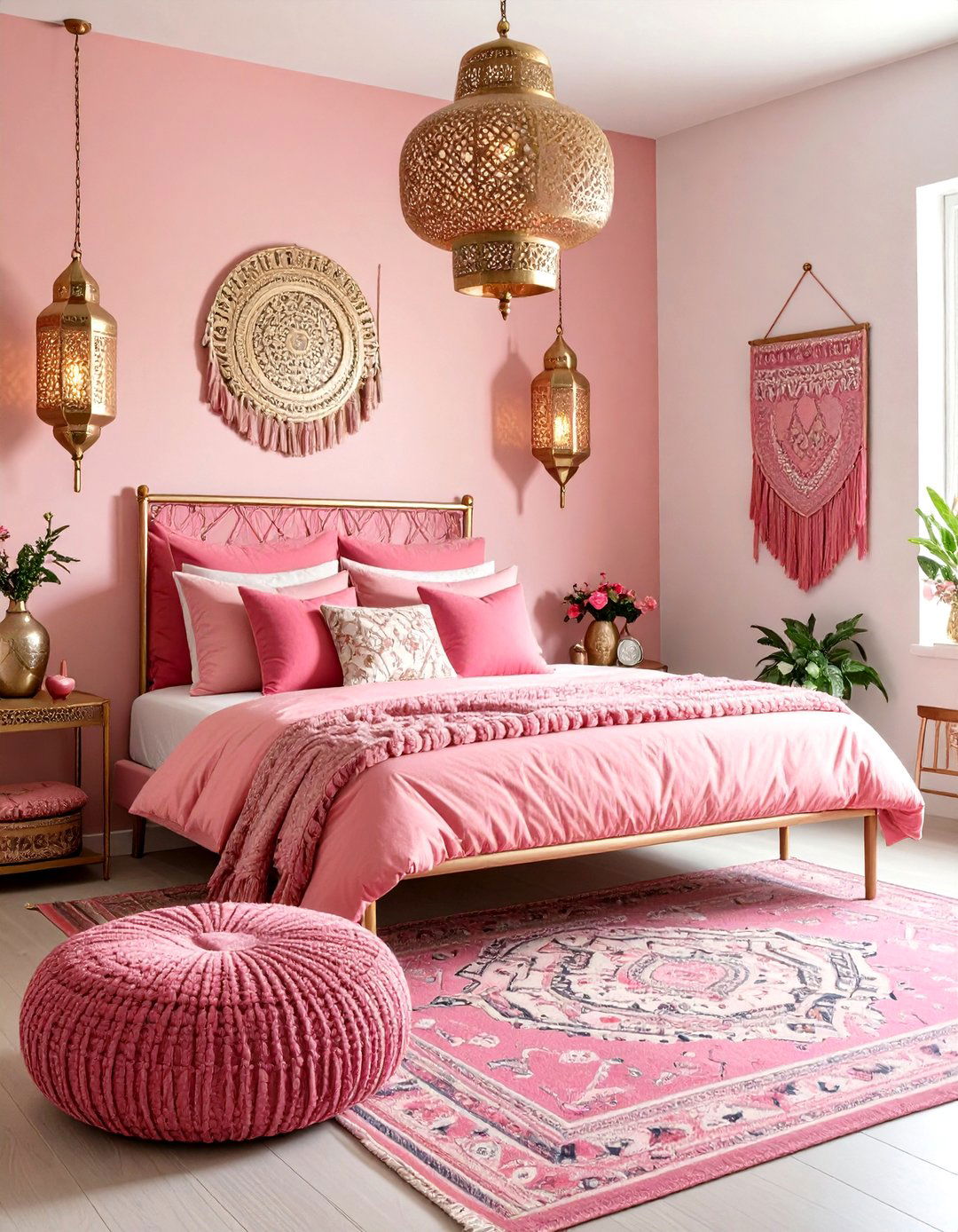Pink Moroccan Dorm Theme - 24 Pink Dorm Room Ideas