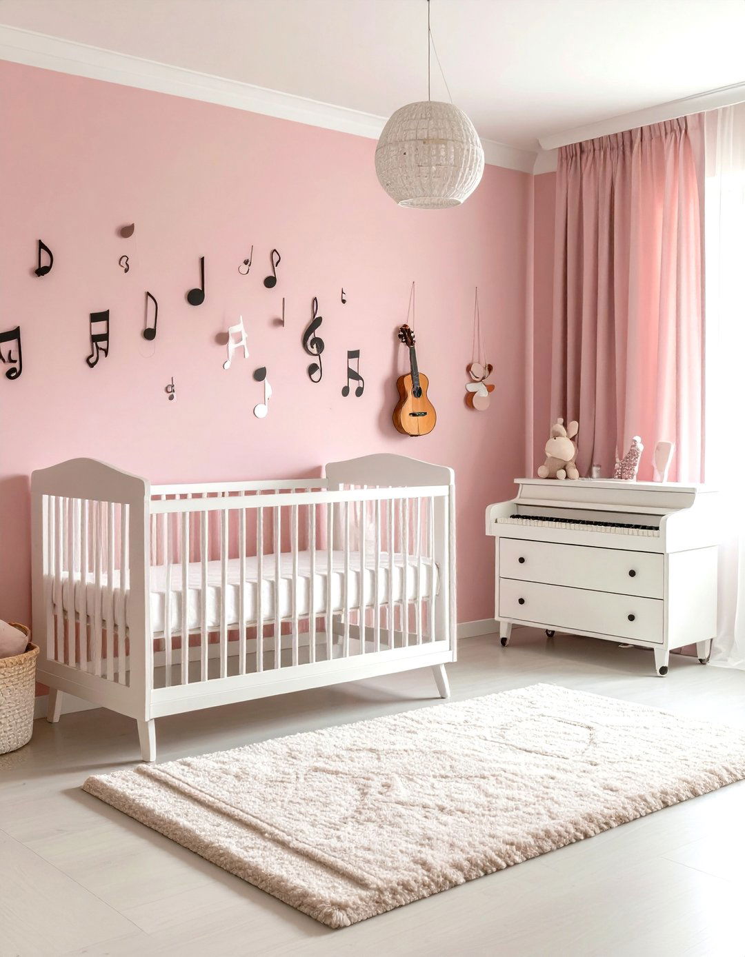 Pink Musical Melody Nursery Theme - 24 Pink Nursery Ideas