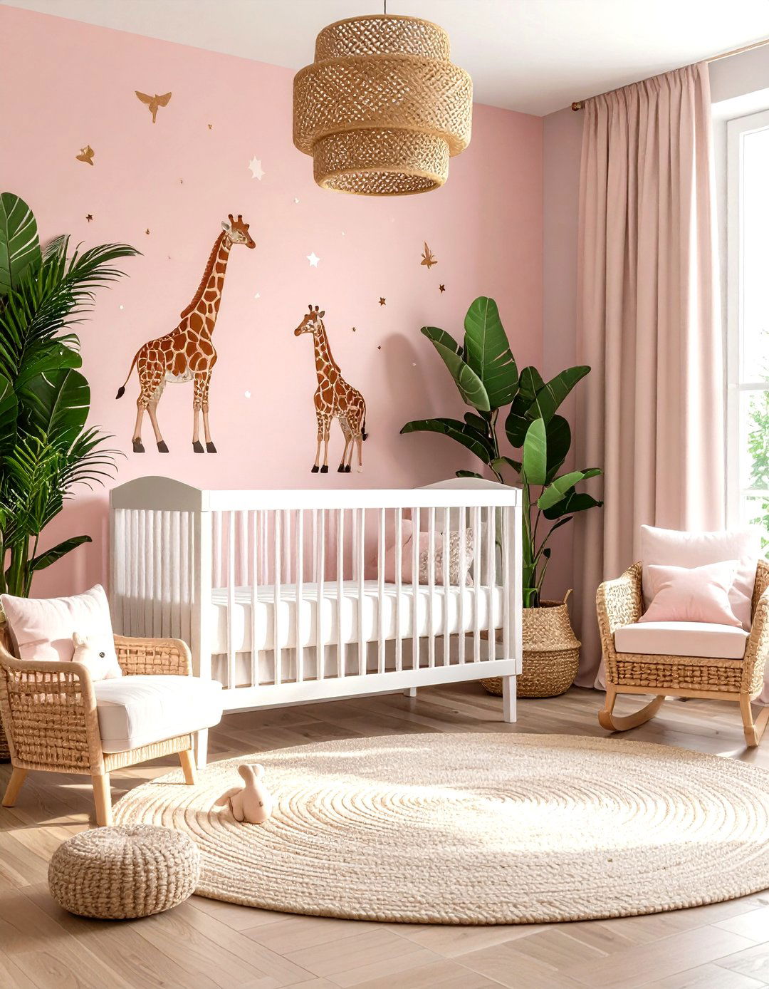 Pink Safari Adventure Nursery Theme - 24 Pink Nursery Ideas