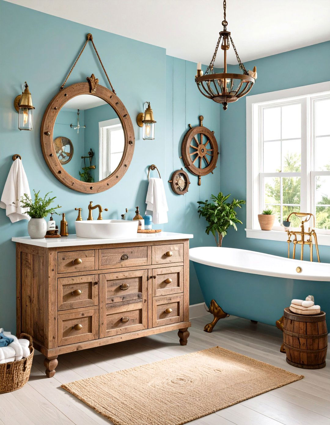 Pirate Ship Boys Bathroom - 24 Boy Bathroom Ideas