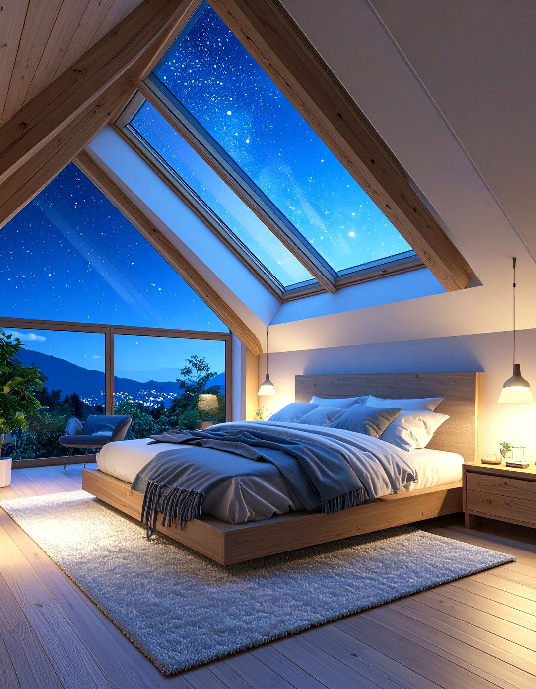 Pitched Roof Skylight Loft Bedroom - 24 Loft Bedroom Ideas