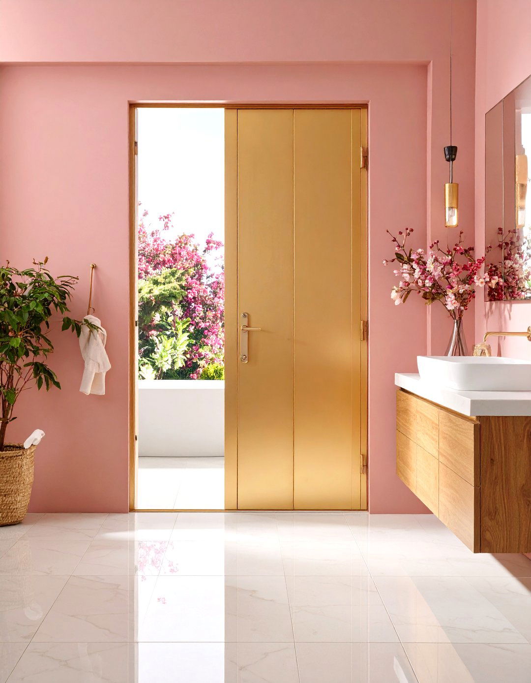 Pivot Bathroom Doors - 24 Bathroom Door Ideas