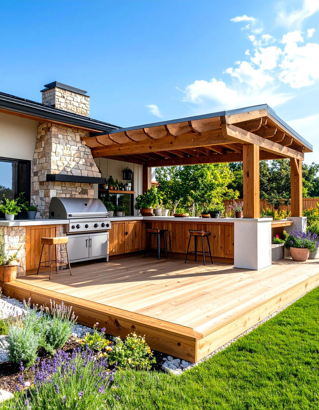 Pizza Oven Specialty Deck Kitchen - 24 Outdoor Kitchen on Deck