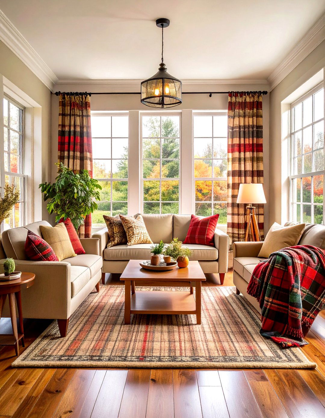 Plaid and Textile Focus - 24 Hunting Room Ideas