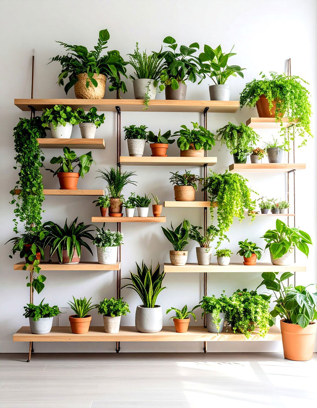 Plant Display Garden Shelves - 24 Floating Shelves Ideas