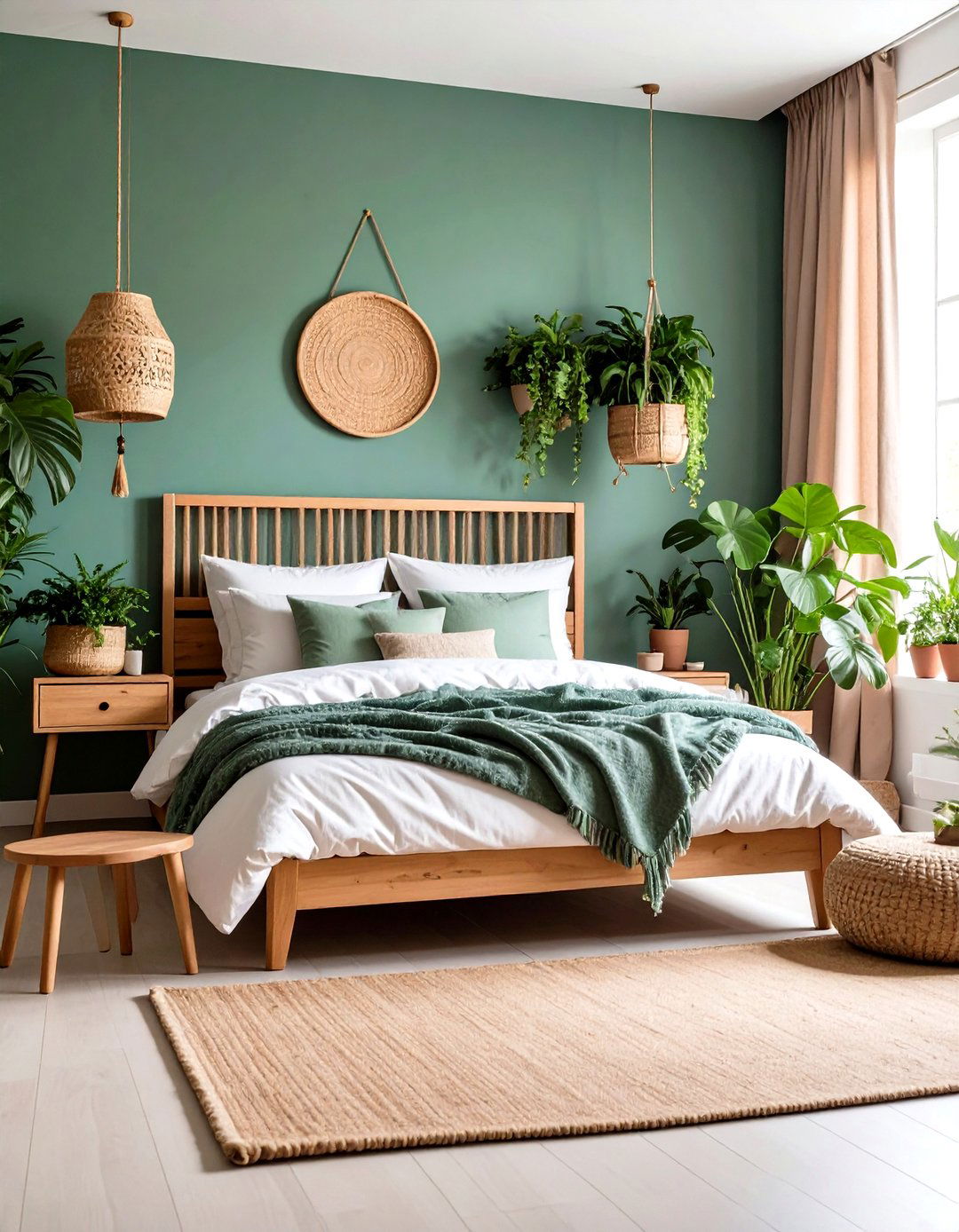 Plant Jungle Indie Room with Green Living Walls - 24 Indie Room Ideas