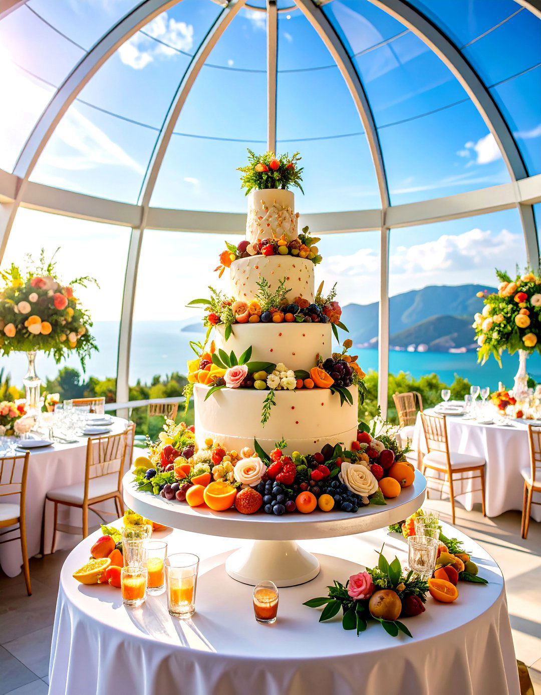 Playful Dome Shaped Wedding Cakes - 24 Wedding Cake Ideas