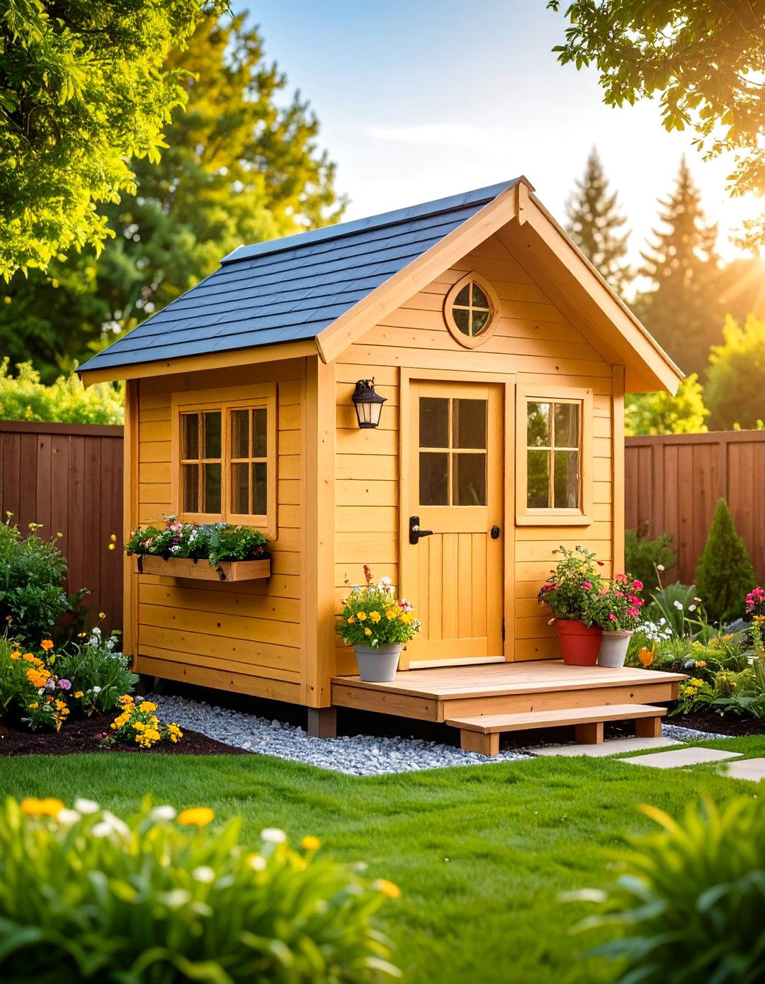 Playhouse Garden Storage Combo - 24 Garden Shed Ideas