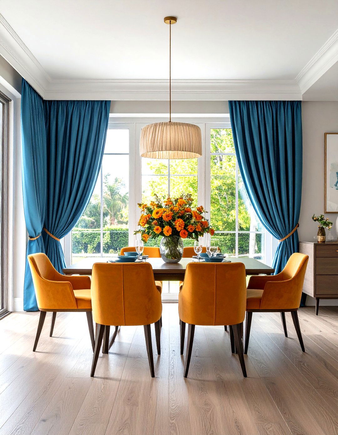 Pleated Sliding Door Drapes - 24 Sliding Door Curtain Ideas