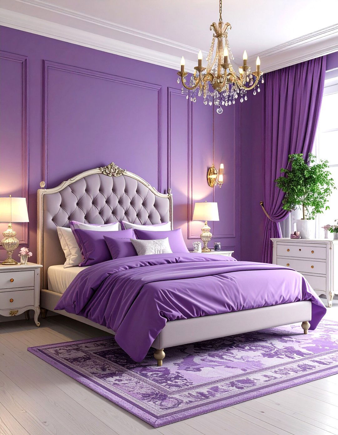 Plum Romantic Bedroom Hideaway - 24 Purple Bedroom Ideas