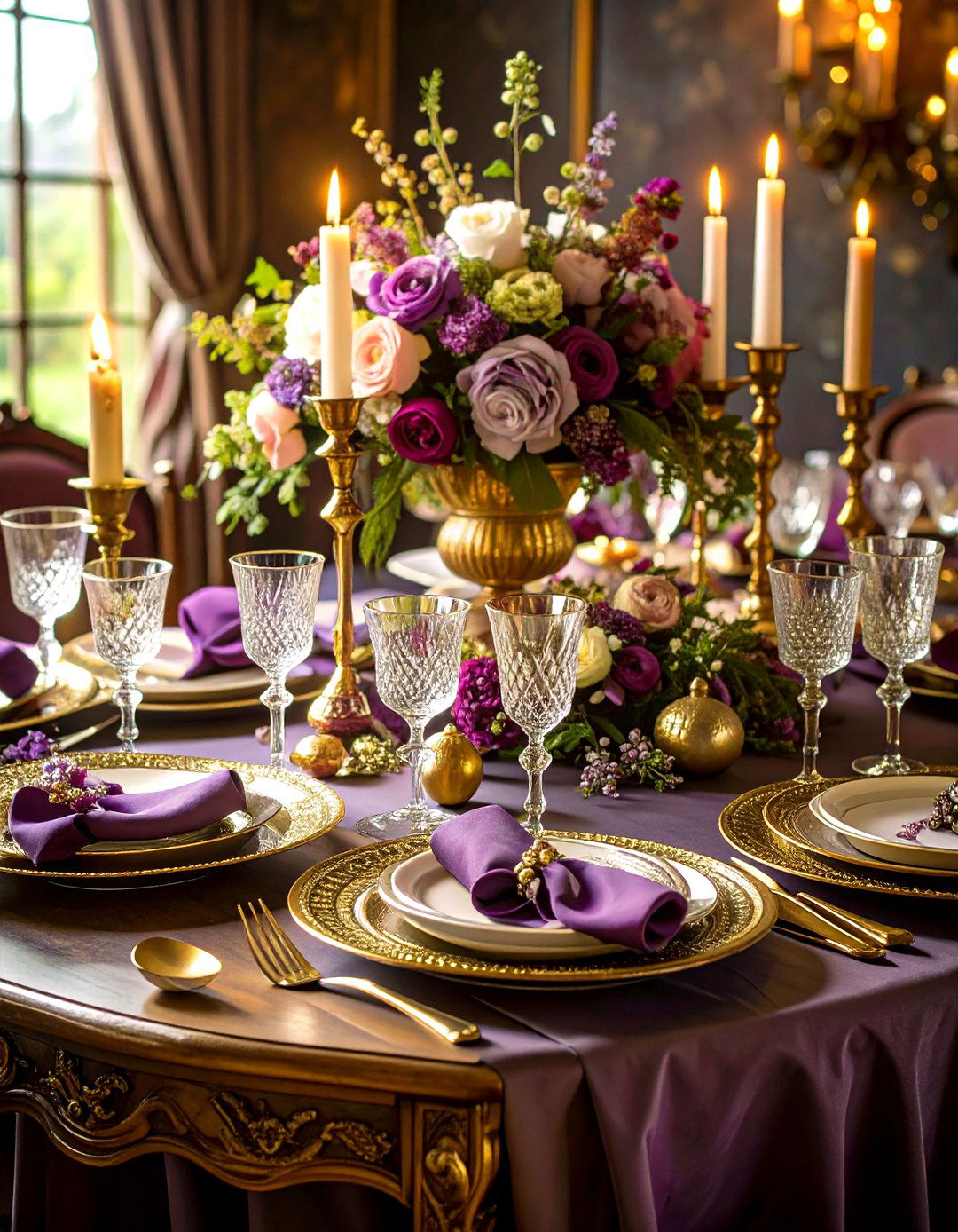 Plum and Gold Vintage Wedding - 24 Purple Wedding Theme Ideas