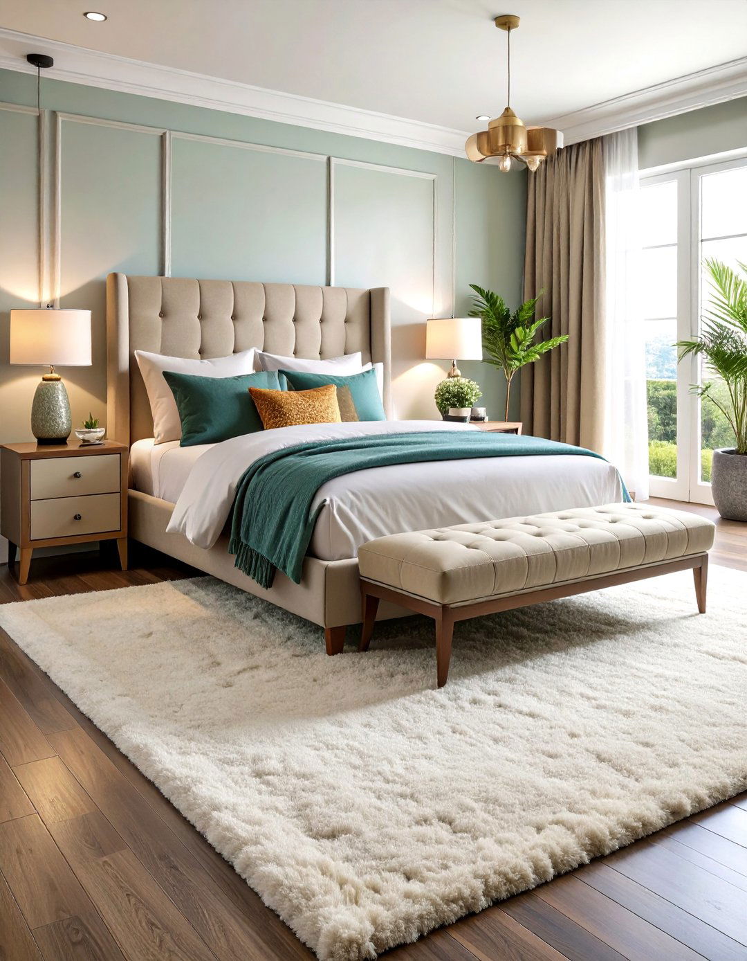 Plush High Pile Bedroom Carpets - 24 Bedroom Carpet Ideas