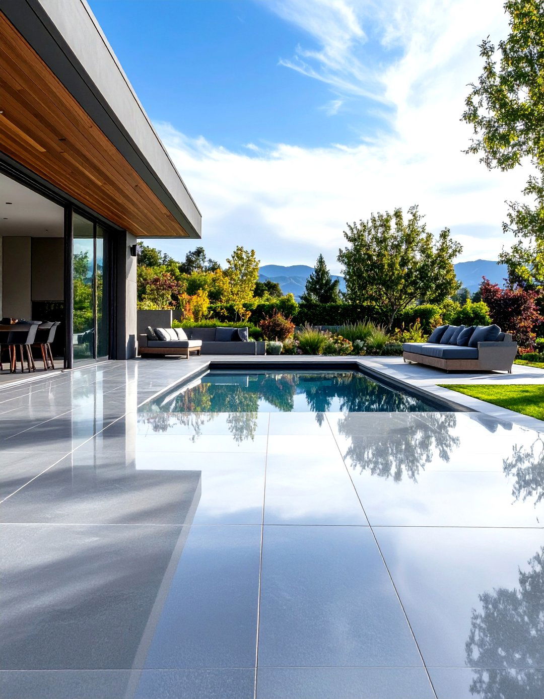 Polished Concrete Patio Surface - 24 Concrete Patio Ideas on a Budget