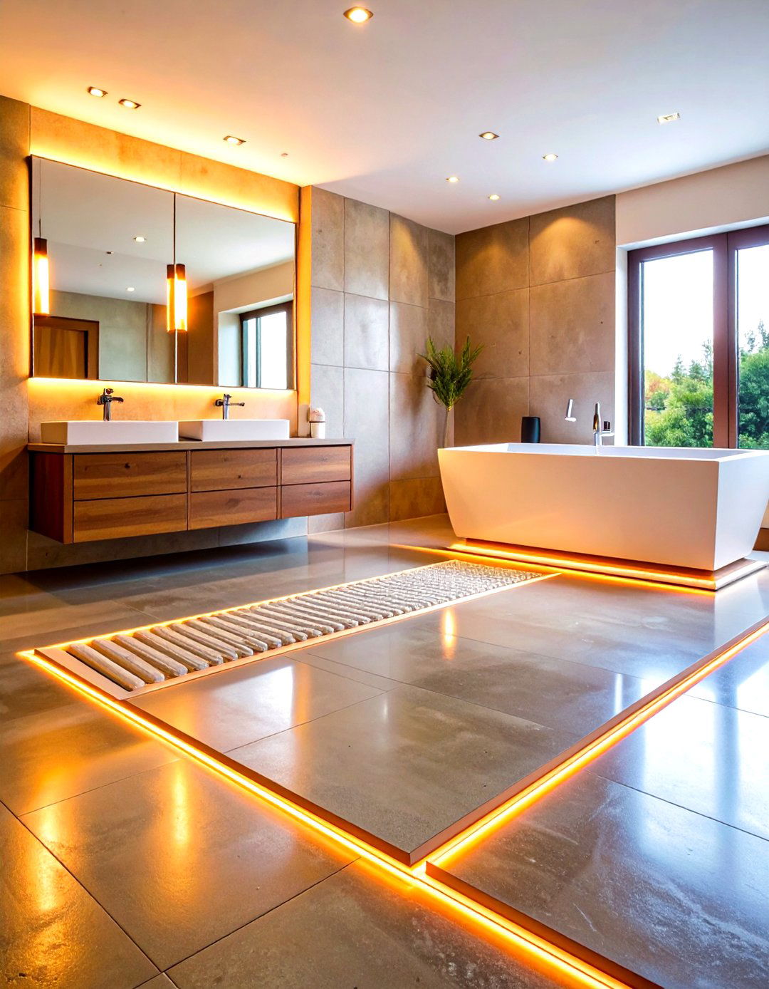 Polished Concrete with Radiant Heating - 24 Concrete Floor Ideas
