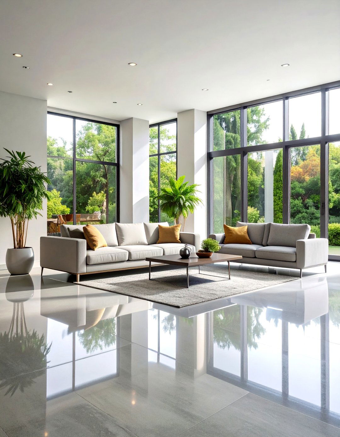 Polished High Gloss Concrete Floors - 24 Concrete Floor Ideas