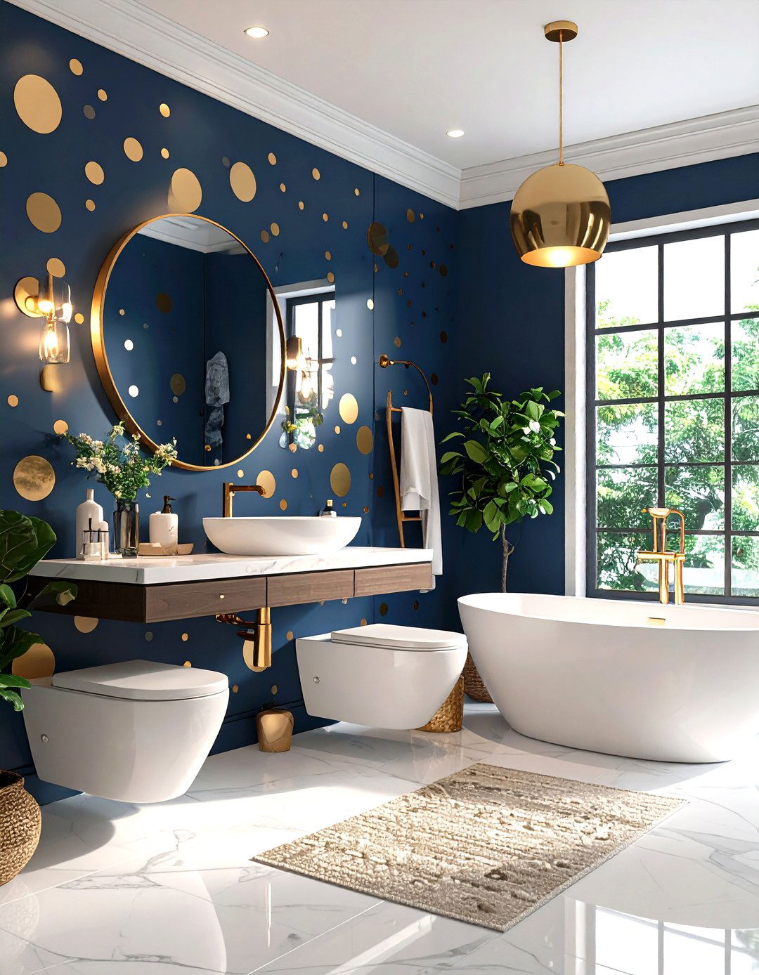 Polka Dot Feature Walls - 24 Wall Painting Ideas of Any Room