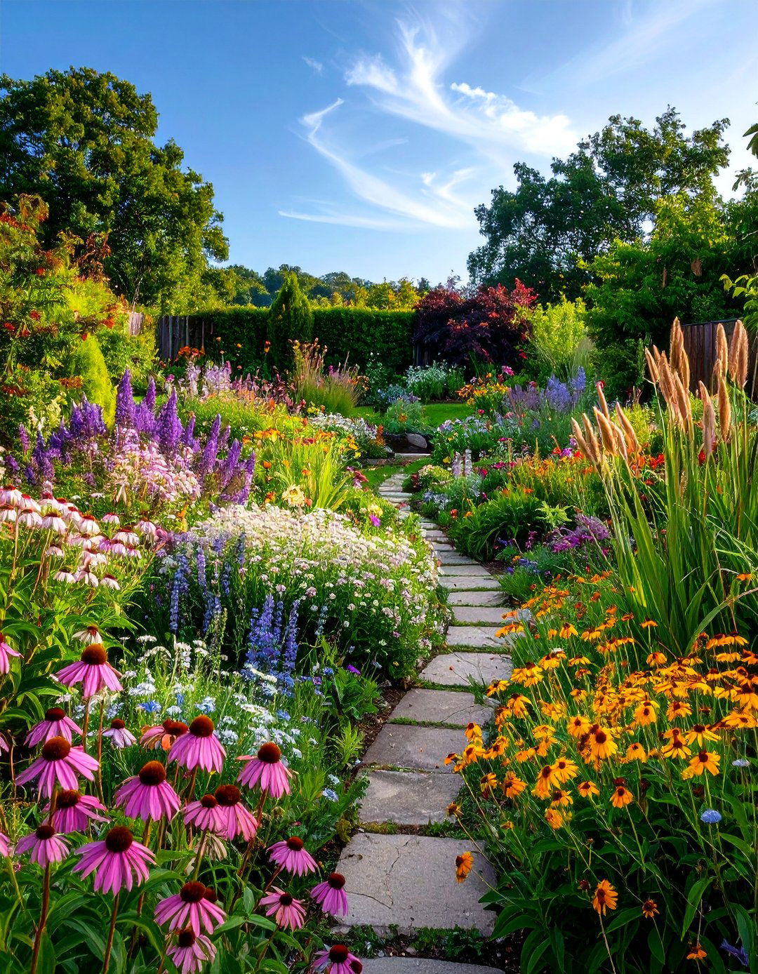 Pollinator Paradise Terrace Garden - 24 Hillside Terraced Garden Ideas
