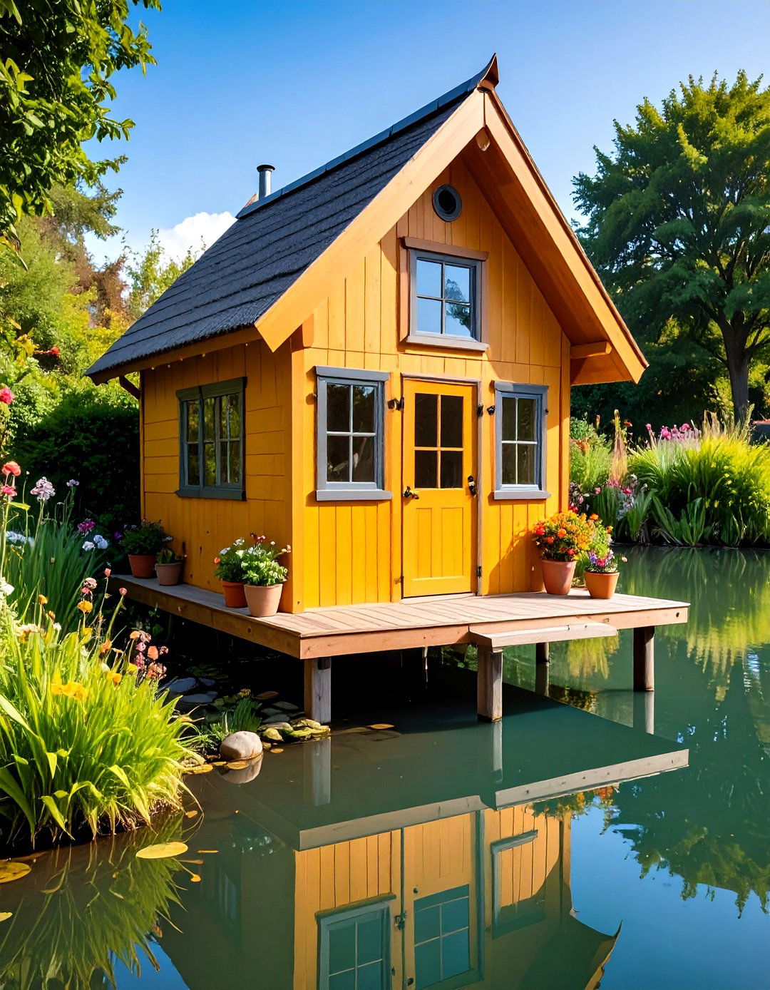 Pond Side Duck Haven - 24 Duck House Ideas