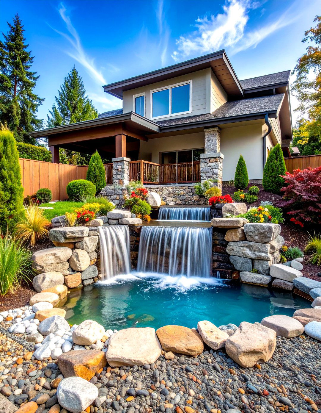 Pondless Waterfall Garden Feature - 24 Small Pond Ideas With Waterfalls