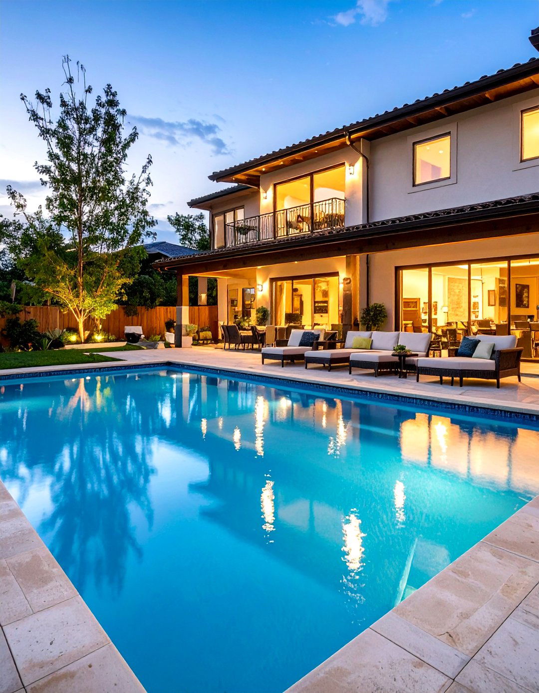 Pool Adjacent Sunken Patio - 24 Sunken Patio Ideas