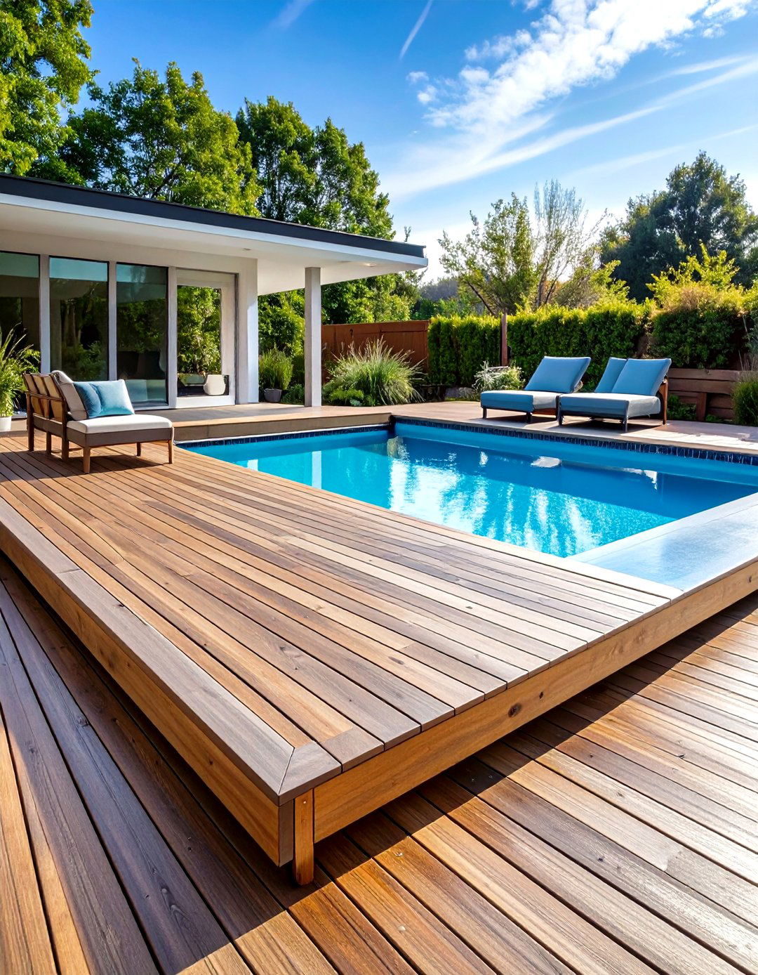 Pool Deck Floating Platforms - 24 Floating Deck Ideas