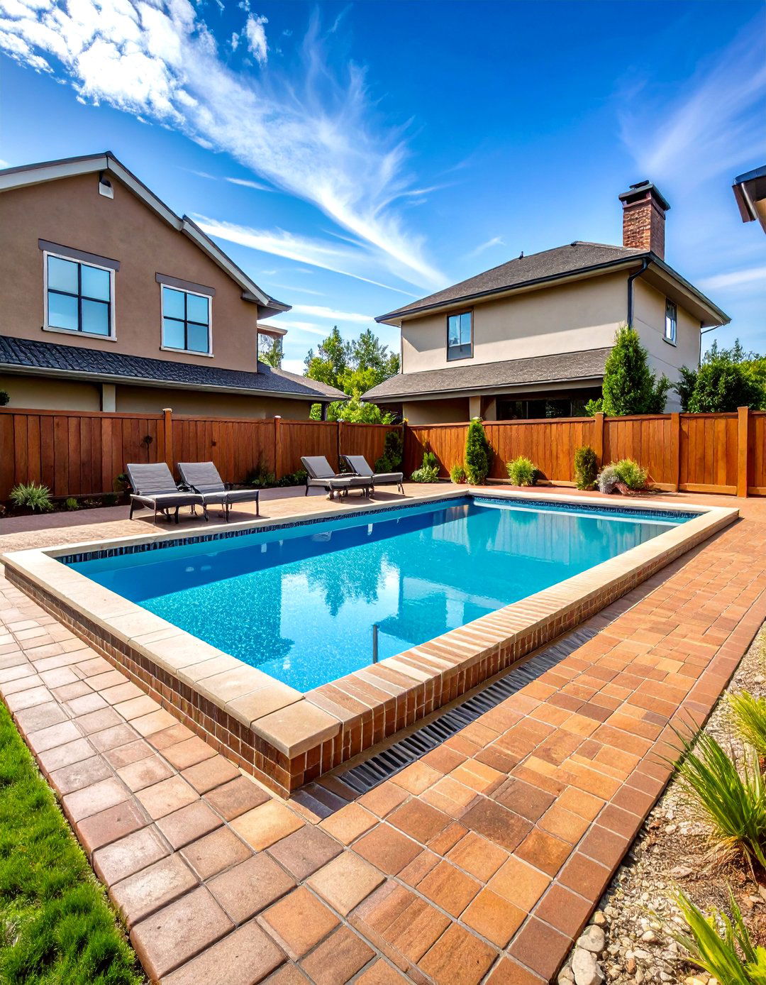 Pool Deck Surrounds - 24 Brick Landscaping Ideas