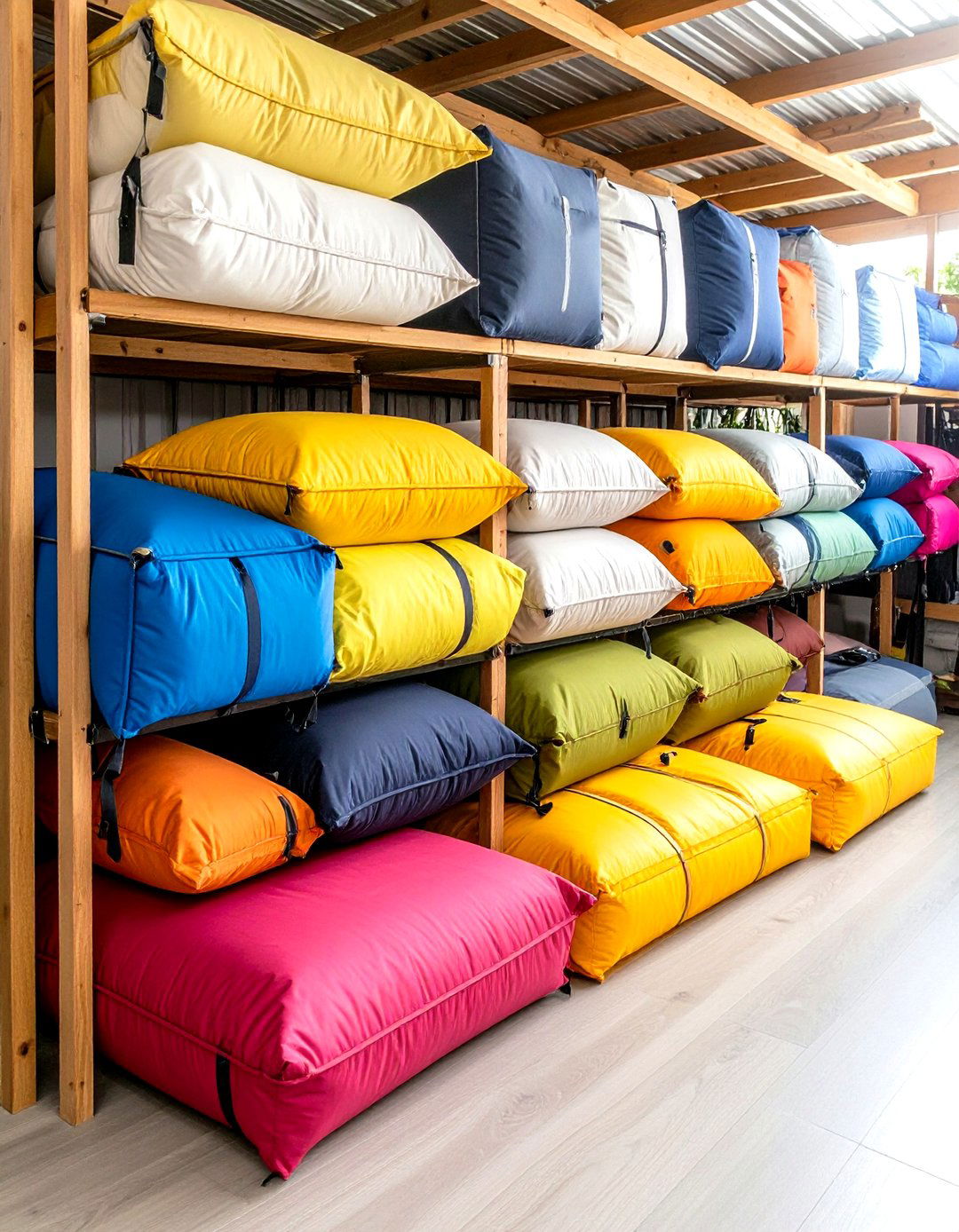 Pool Furniture Cushion Storage Systems - 24 Pool Storage Ideas