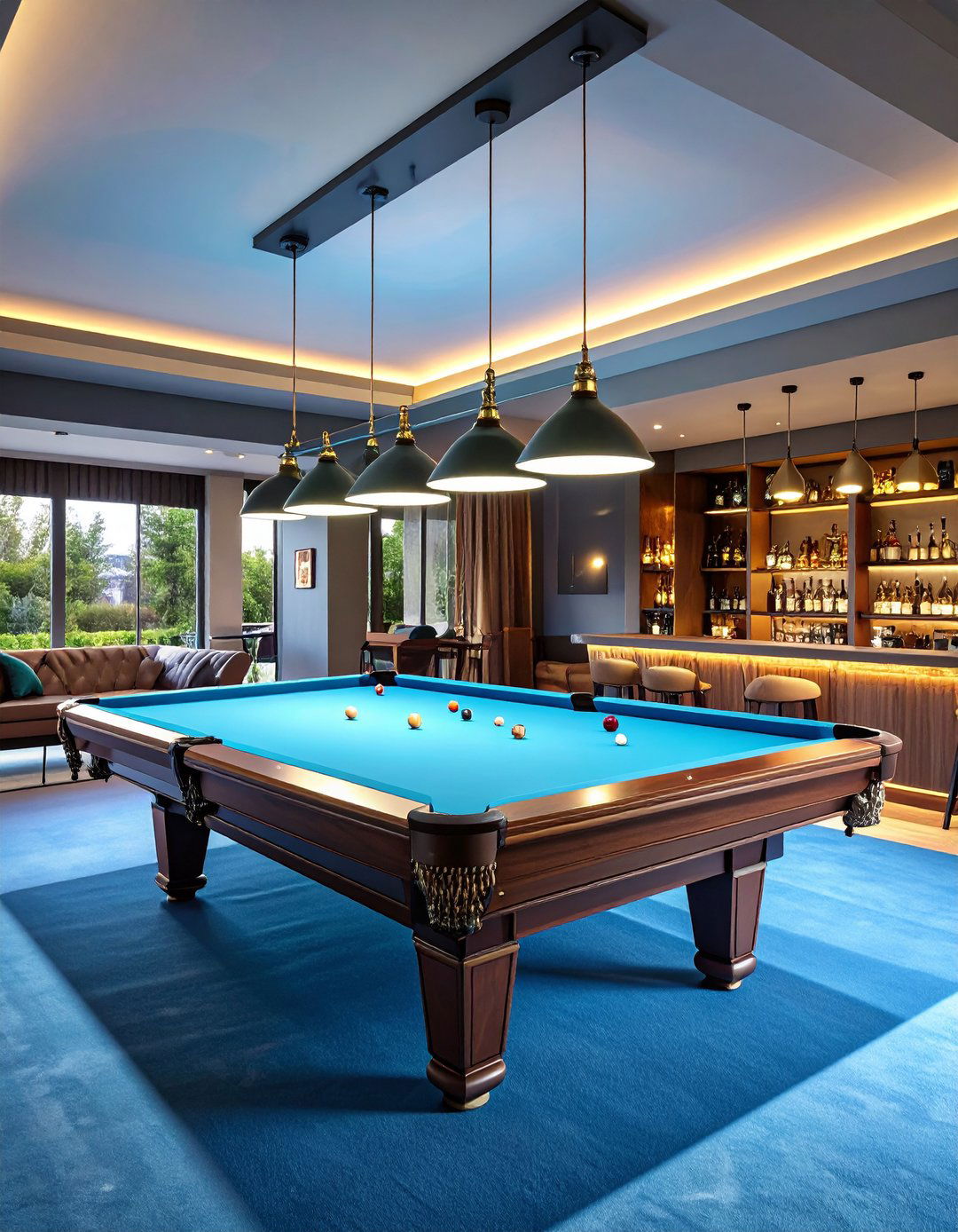 Pool Hall Billiards Room - 24 Man Cave Design Ideas