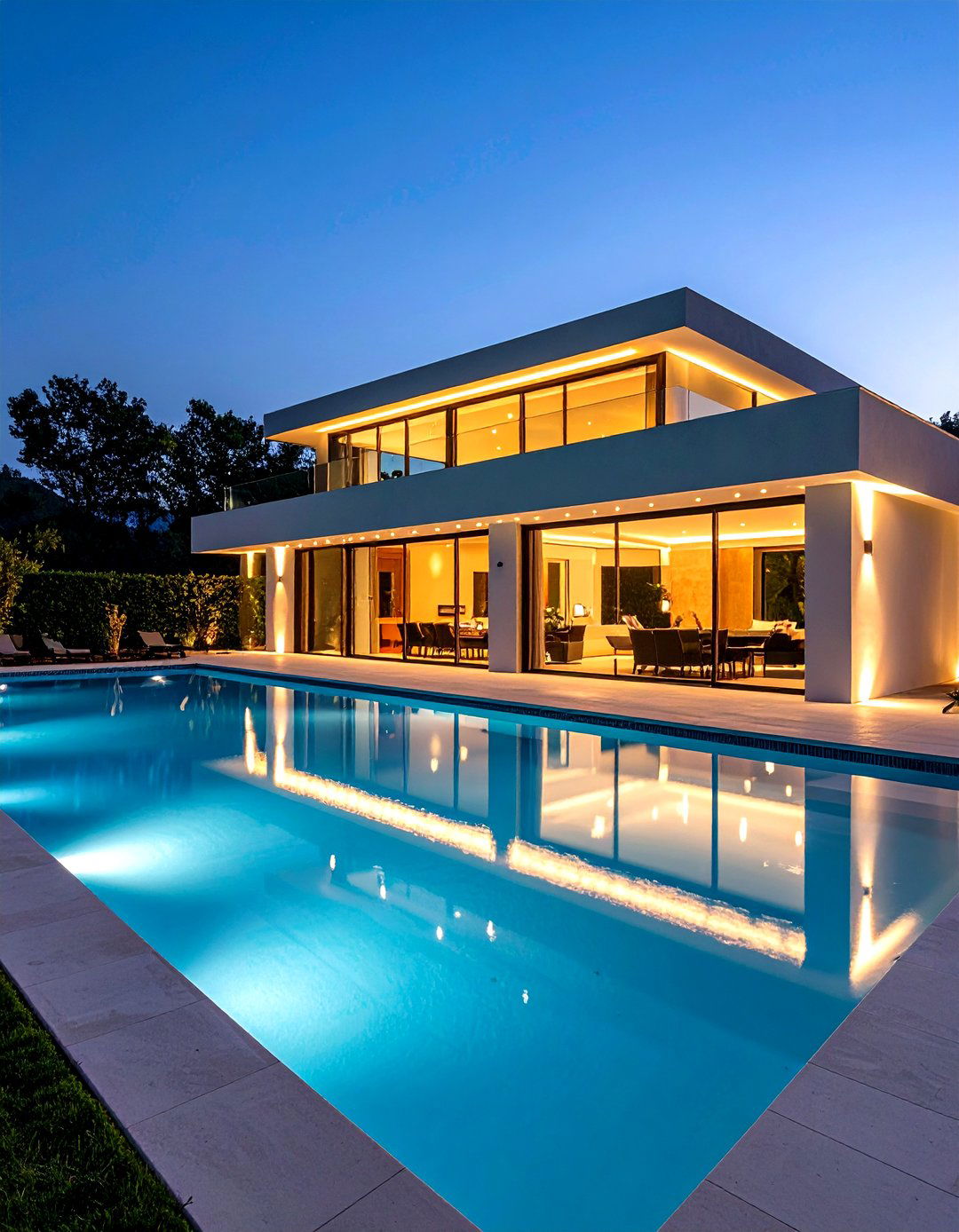 Pool Niche Architectural Lighting - 24 Pool Lighting Ideas