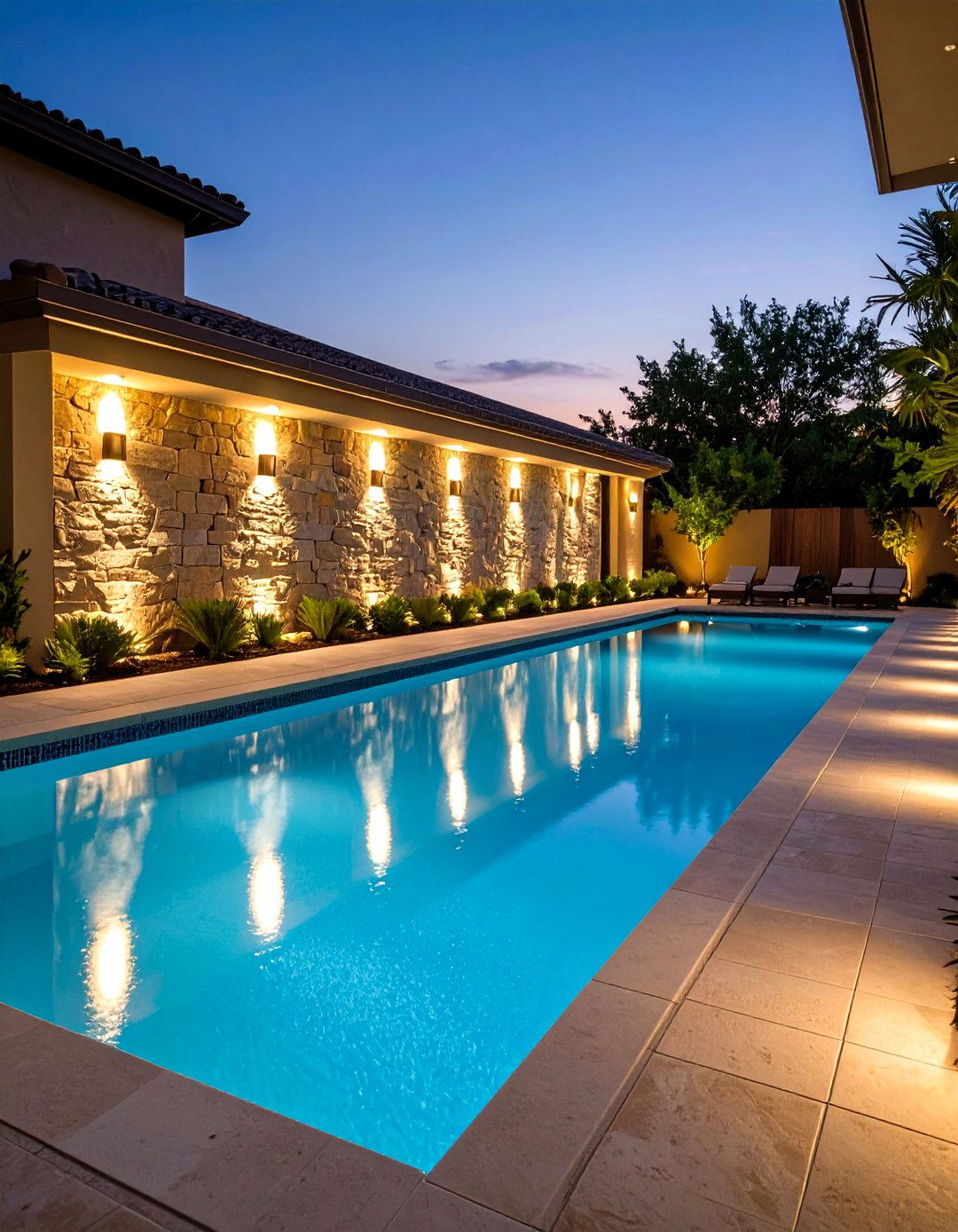 Pool Wall Spotlight Accent Systems - 24 Pool Lighting Ideas