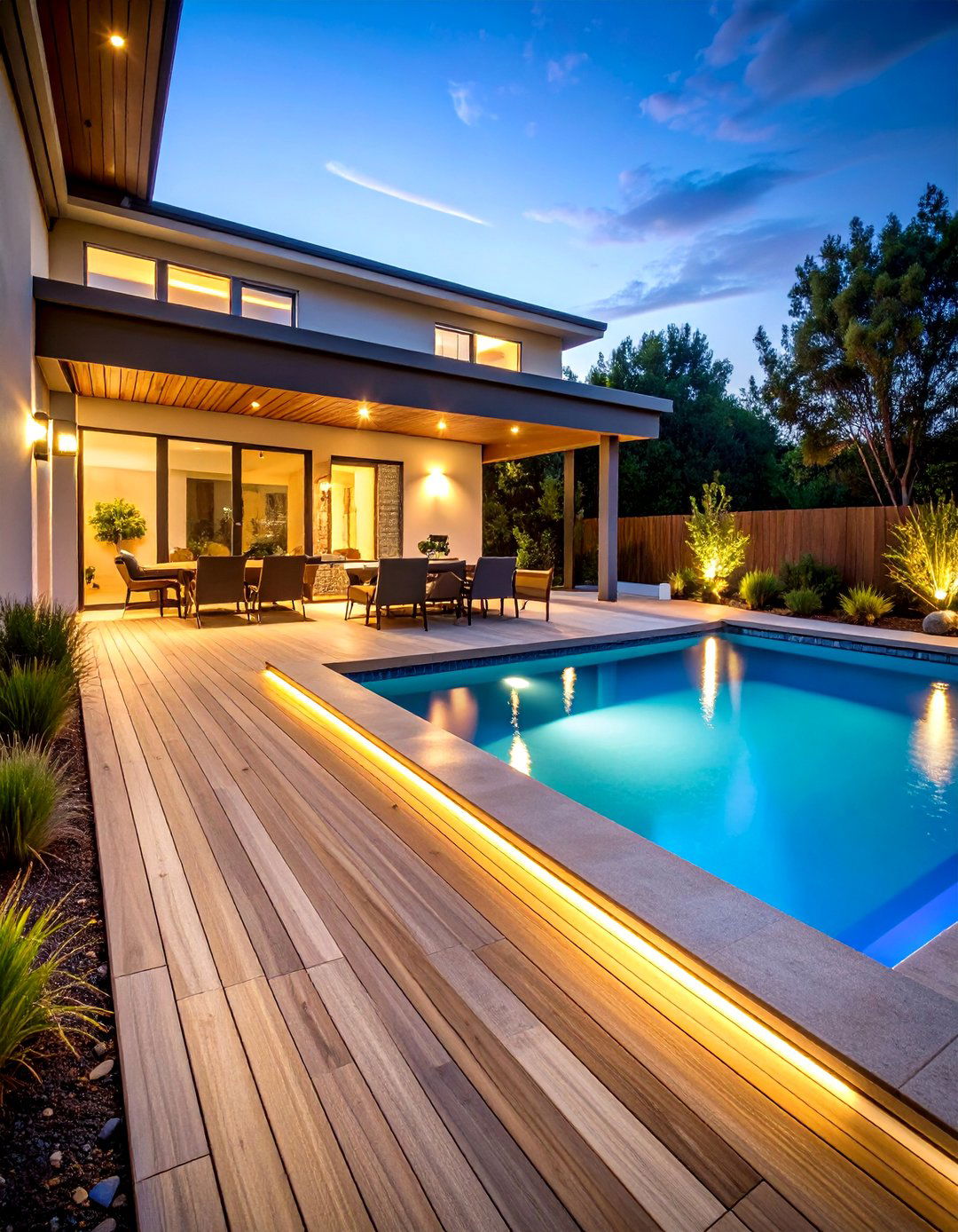 Poolside Composite Walkway - 24 Composite Walkway Ideas