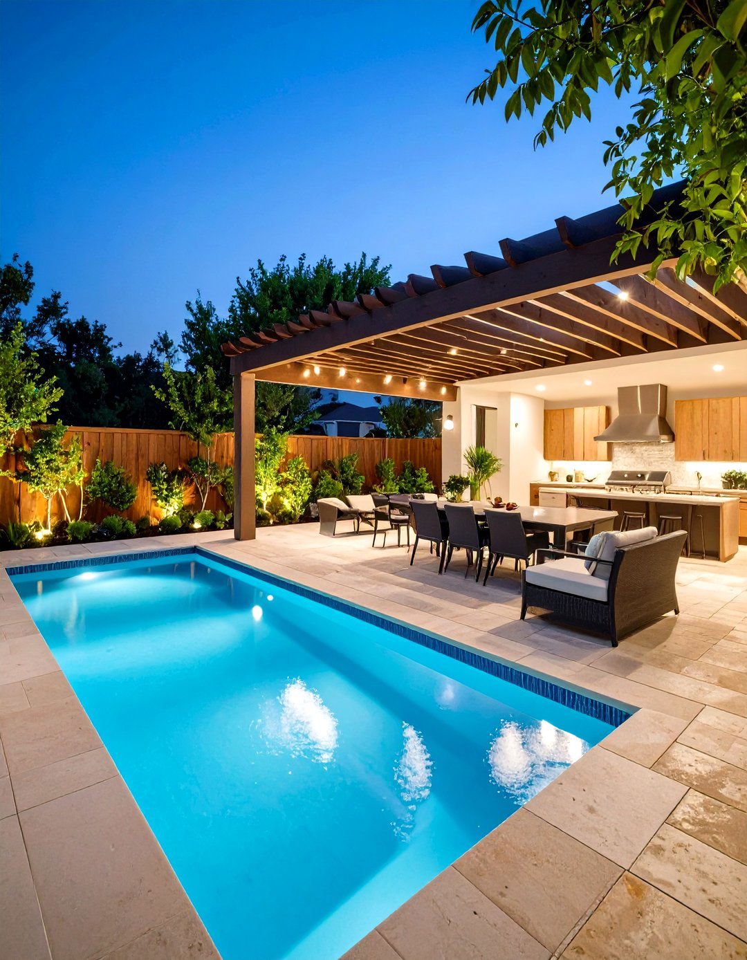 Poolside Courtyard Design Integration - 24 Courtyard Ideas