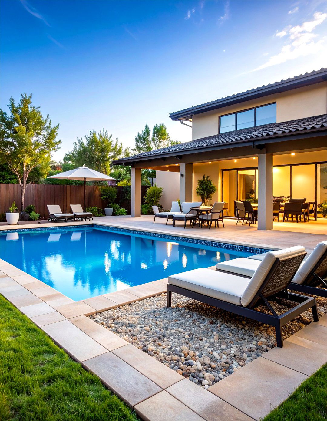 Poolside Entertainment Zone Layout - 24 mulch patio ideas