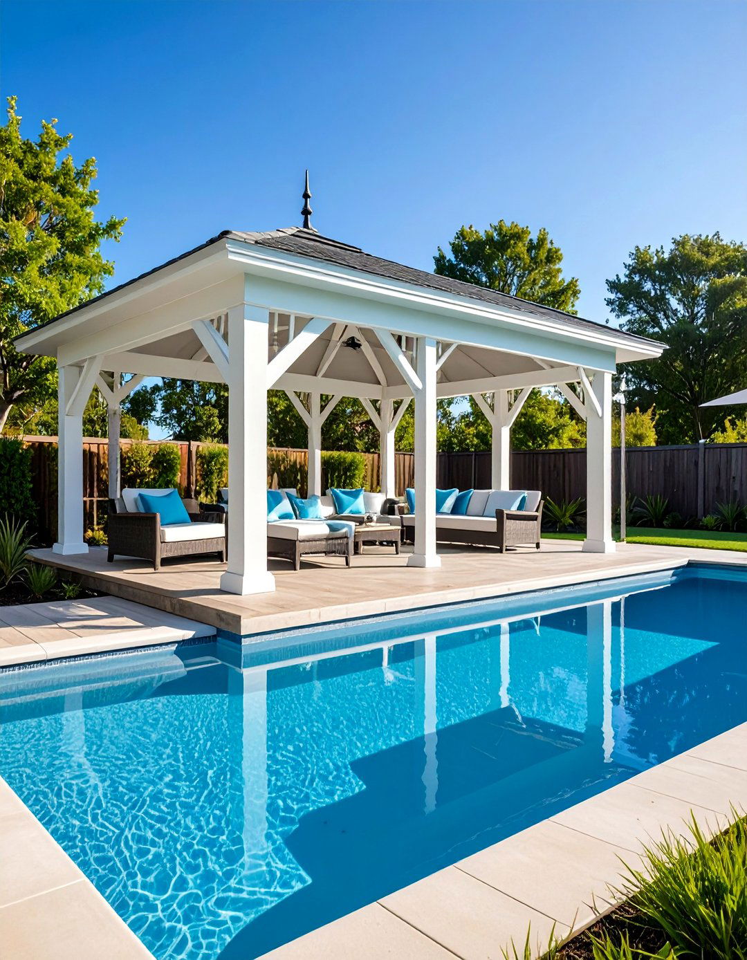 Poolside Pavilion Gazebo - 24 Backyard Gazebo Ideas