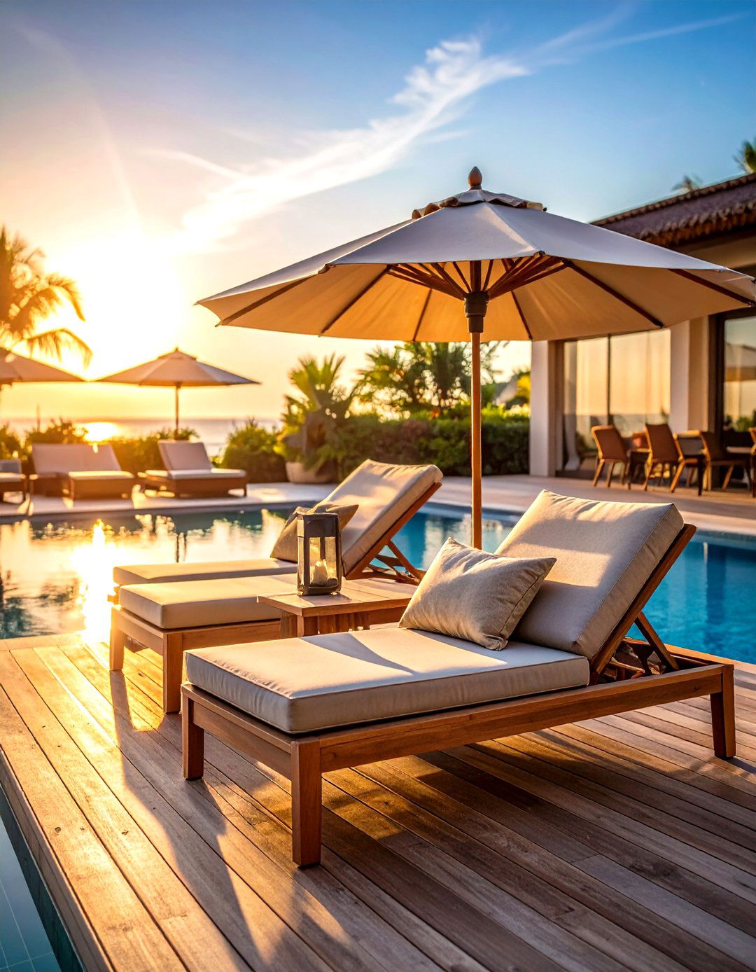 Poolside Reading Lounge - 24 Outdoor Reading Nook Ideas