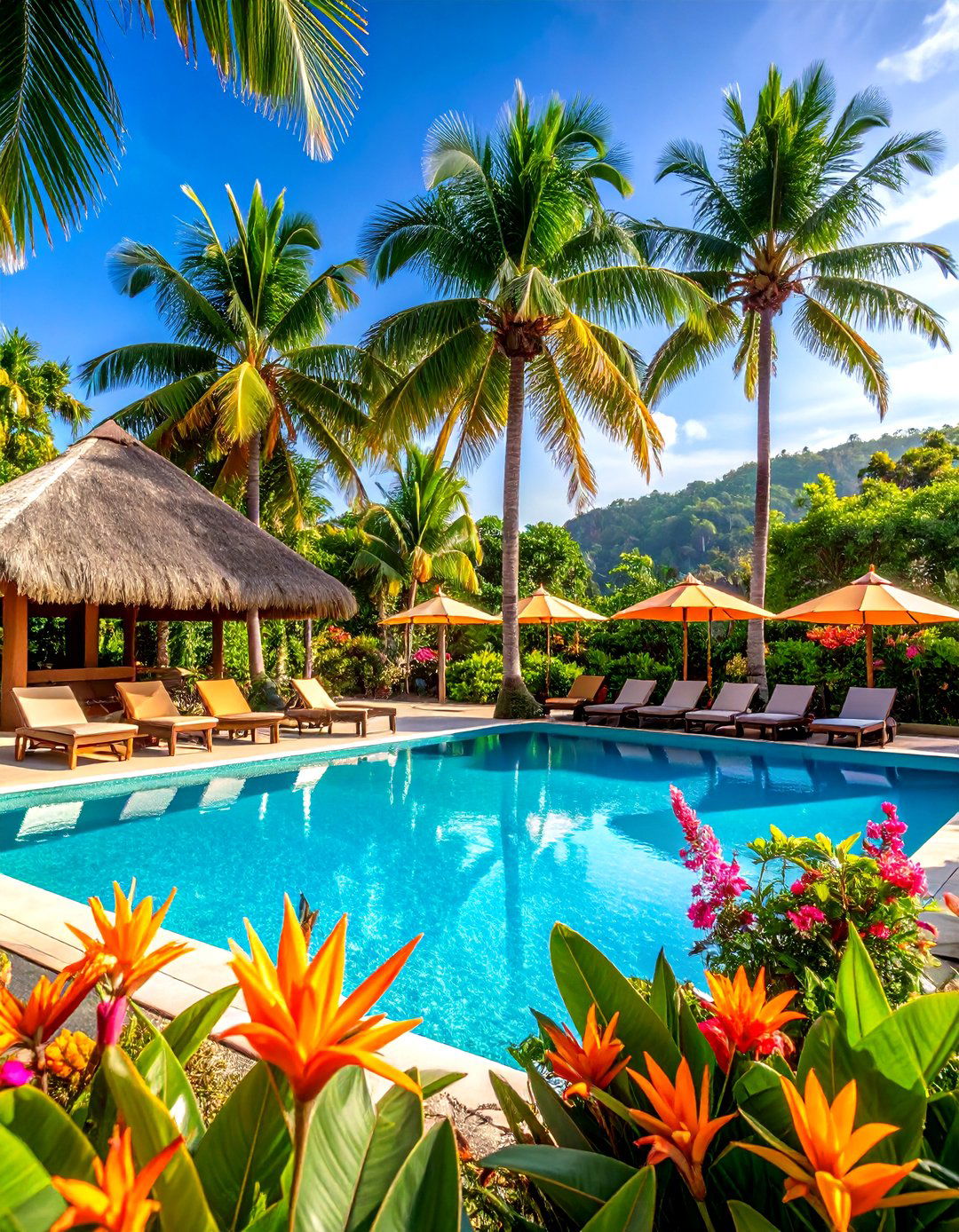 Poolside Tropical Paradise - 24 Tropical Landscape Ideas