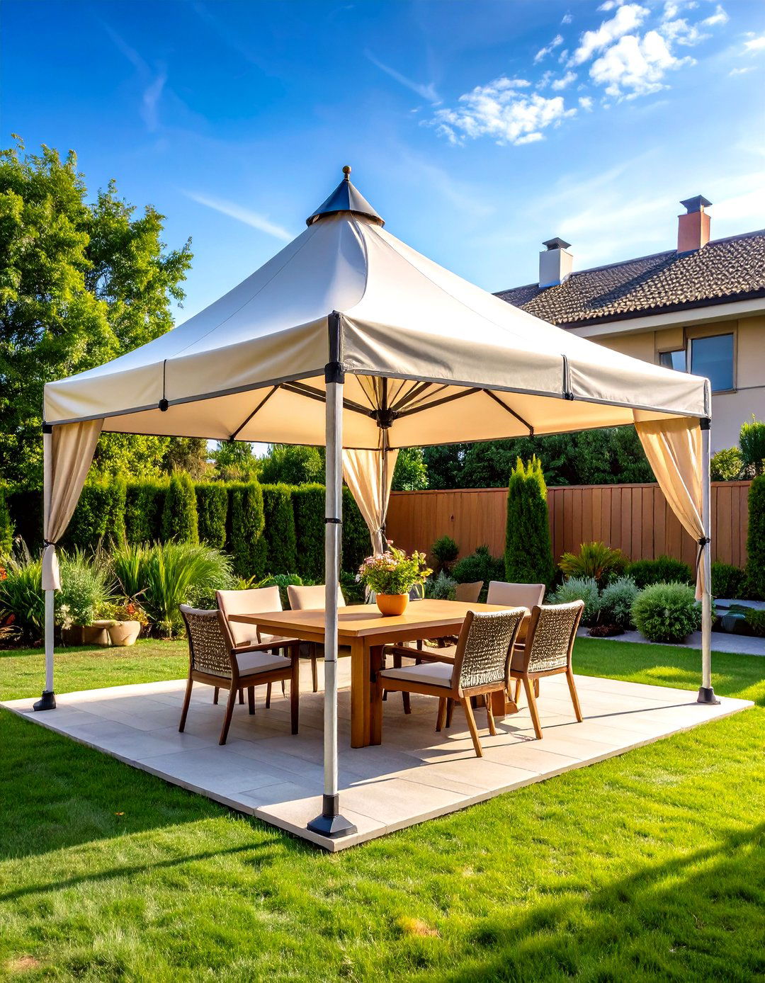 Pop up Canopy Entertainment Zone - 24 Garden Shade Ideas