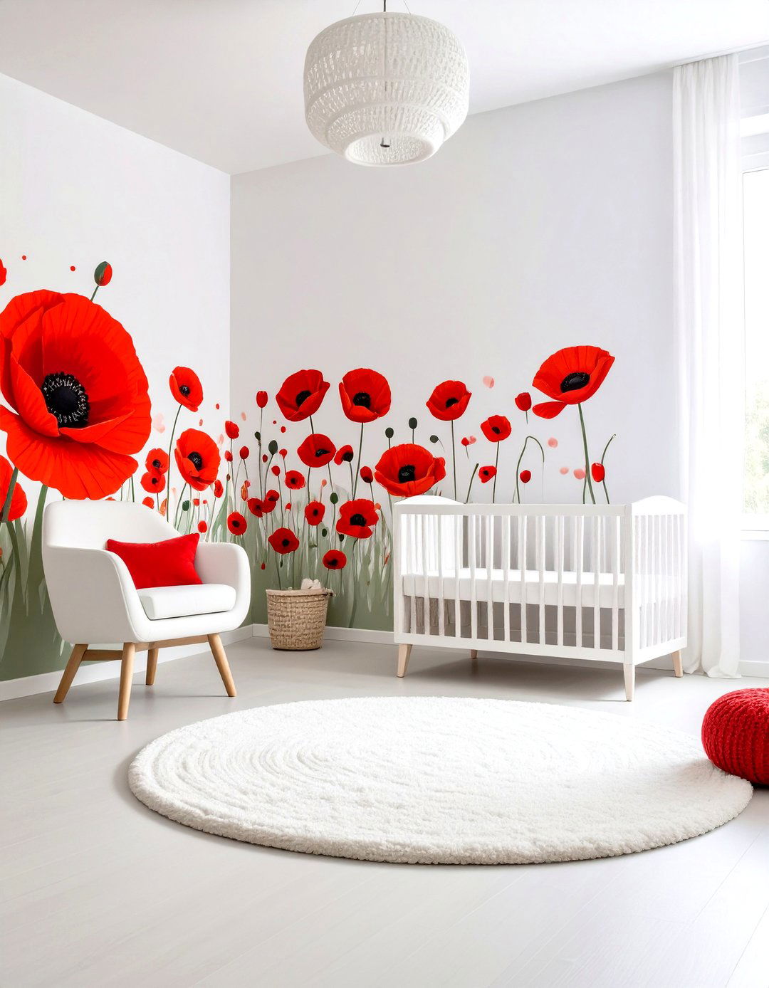 Poppy Field Nursery - 24 Floral Nursery Ideas
