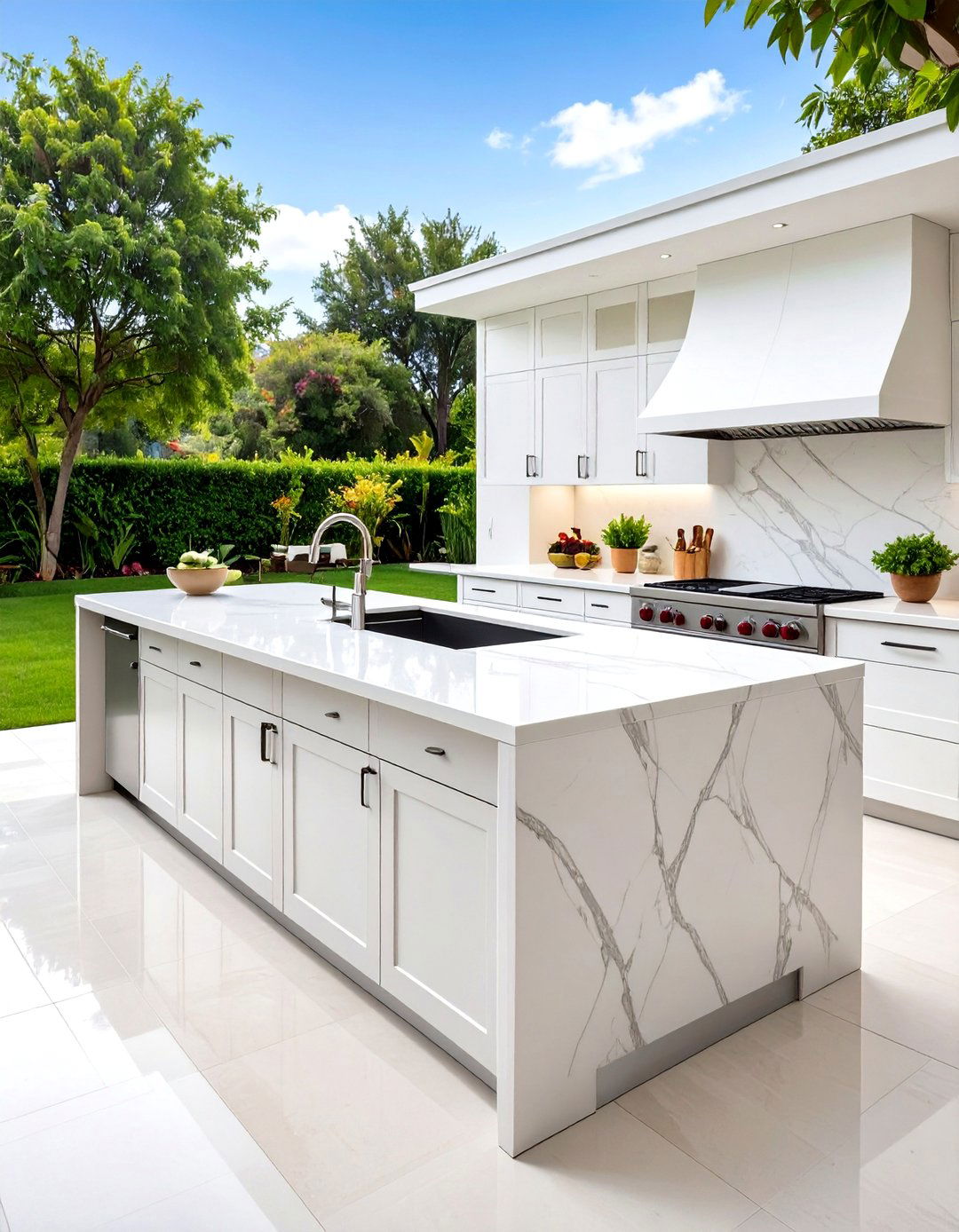 Porcelain Slab Outdoor Surfaces - 24 Outdoor Countertop Ideas
