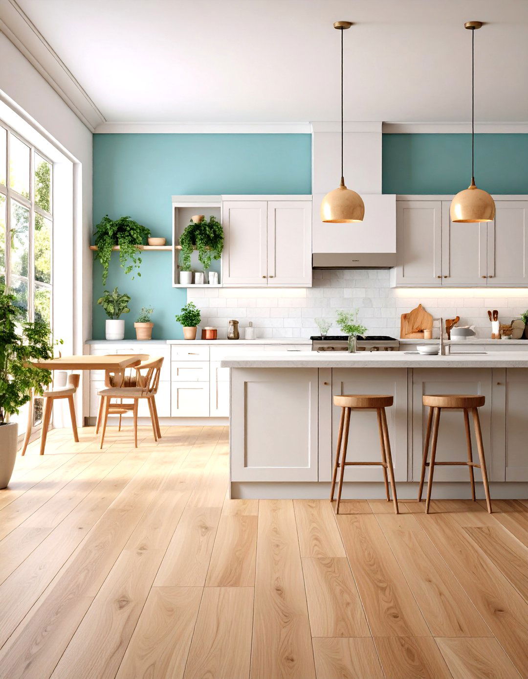 Porcelain Wood Look Kitchen Planks - 24 Kitchen Floor Ideas