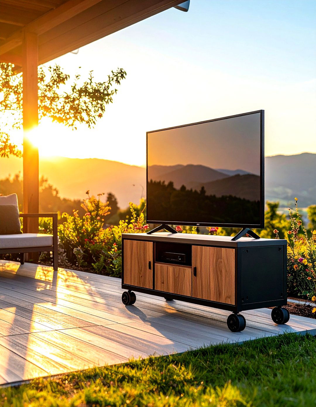 Portable Outdoor TV Stand - 24 Outdoor Tv Ideas