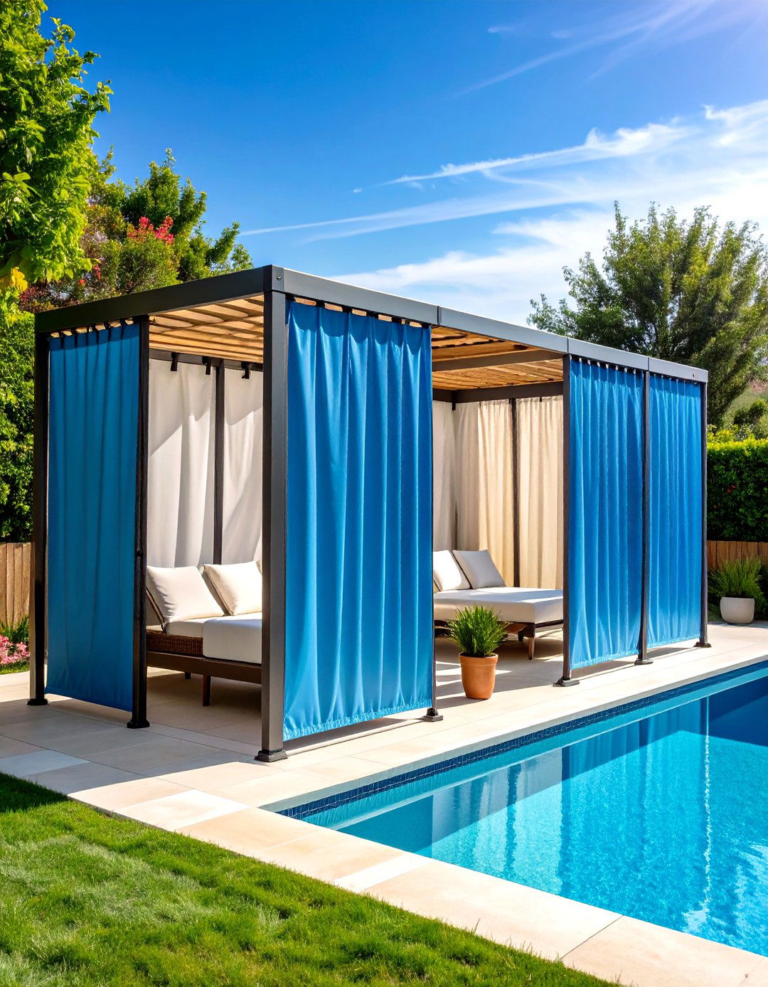 Portable Privacy Screen Panels - 24 Pool Privacy Ideas