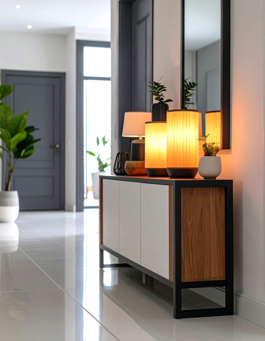 Portable Rechargeable Table Lamps - 24 Hallway Lighting Ideas