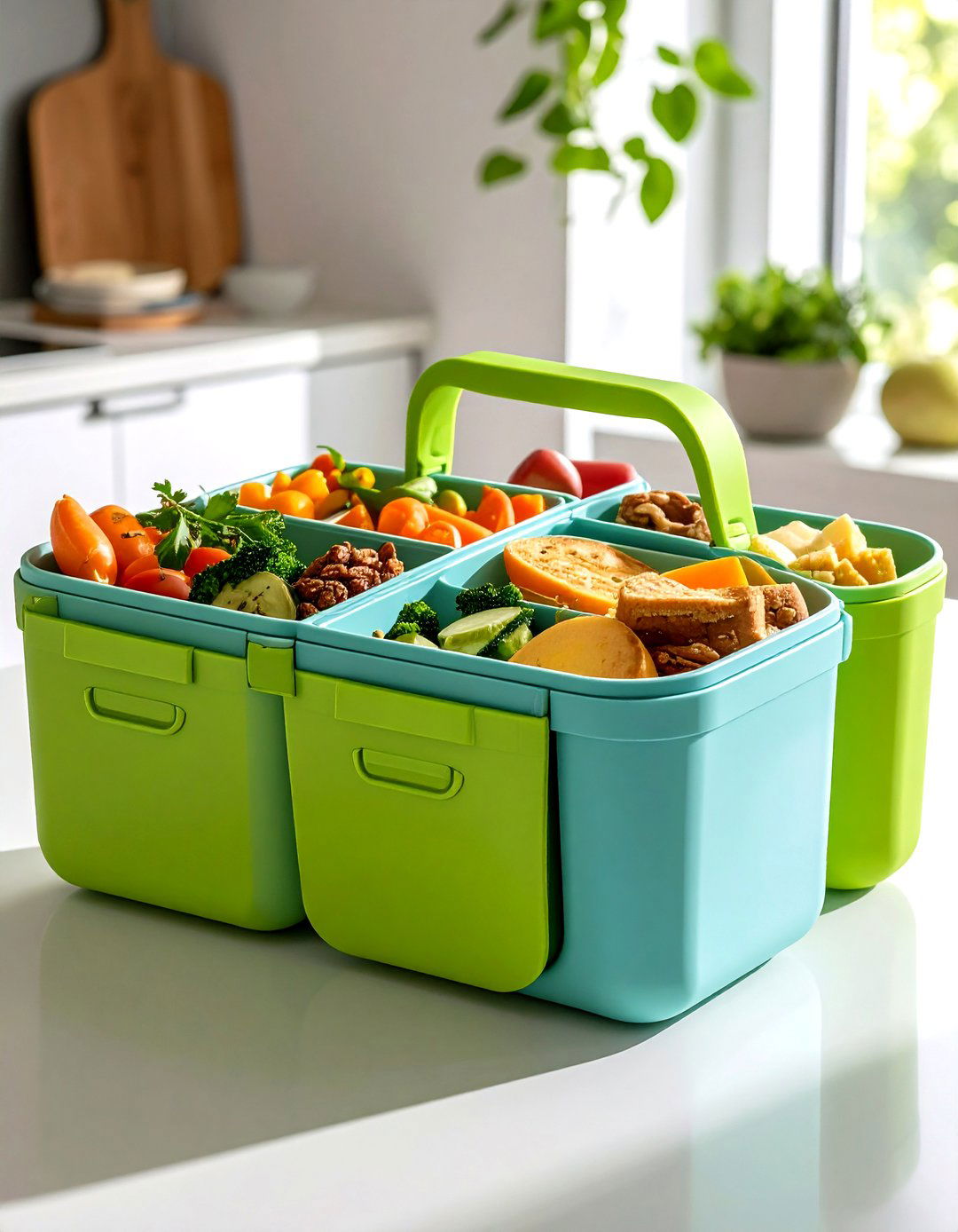 Portable Snack Caddy System - 24 Snack Storage Ideas