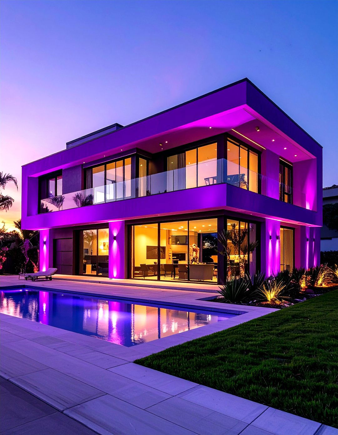 Postmodern Eclectic Purple Expression - 24 Purple House Exterior Ideas