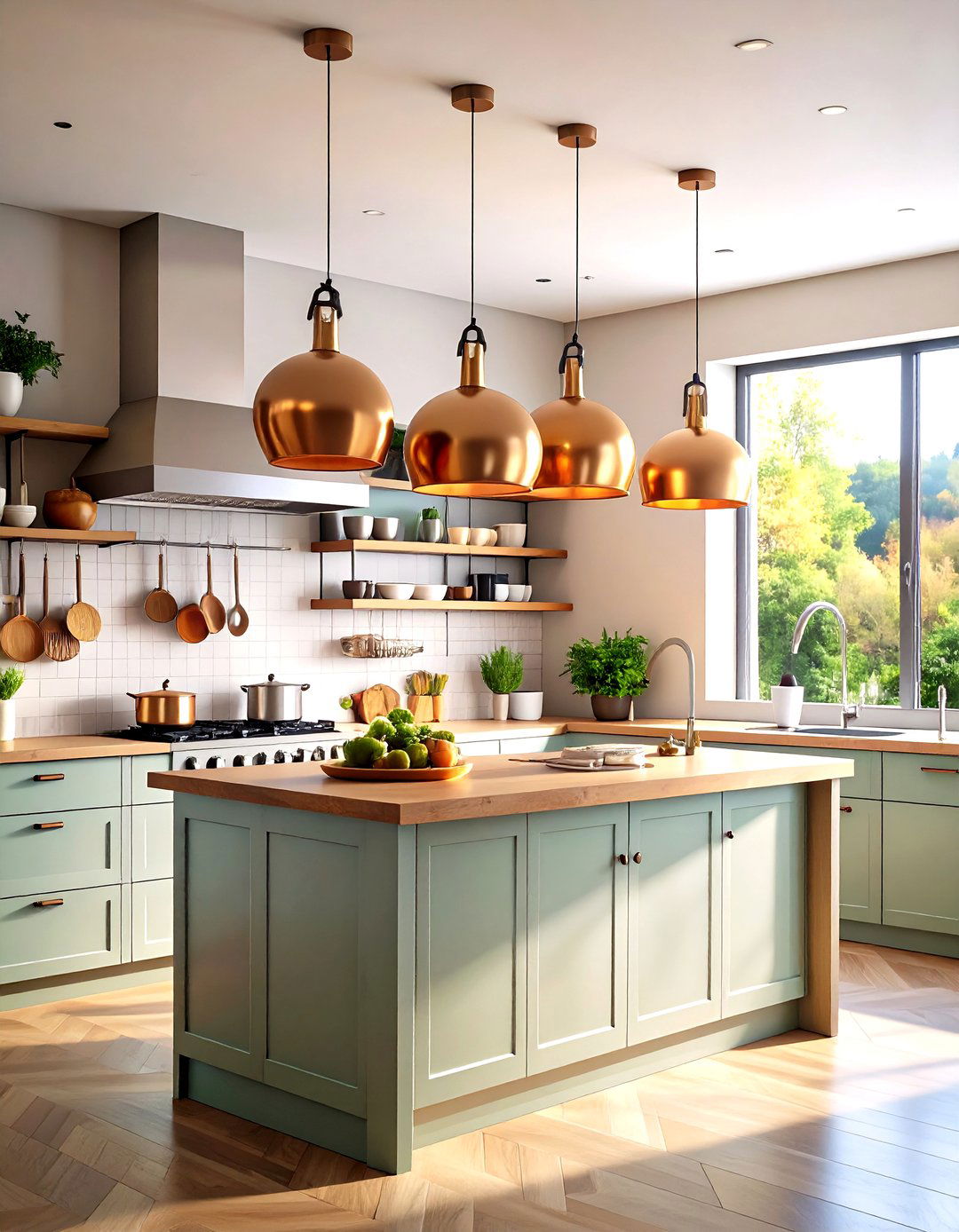Pot And Pan Storage Racks - 24 Kitchen Island Storage Ideas