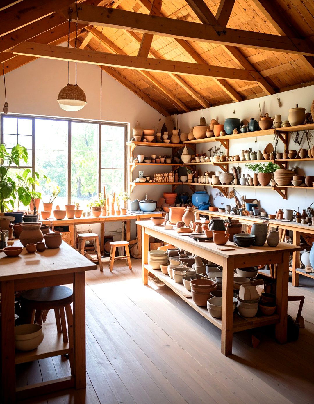 Pottery Clay Pole Barn Studio - 24 Pole Barn Interior Ideas