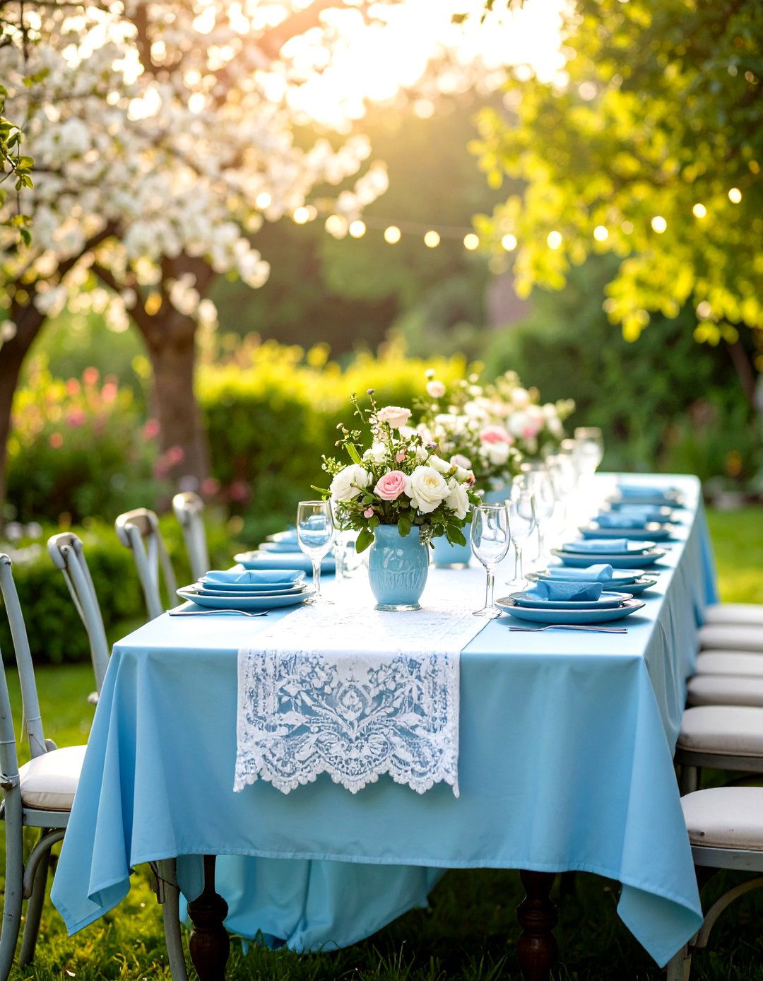 Powder Blue Garden Wedding Theme - 24 Blue Wedding Theme Ideas