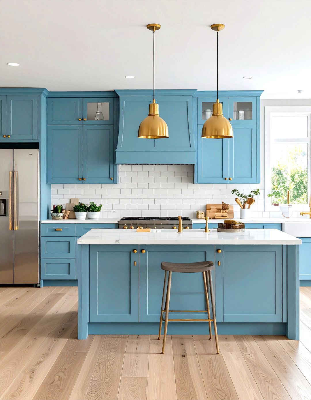 Powder Blue Kitchen Cabinets - 24 Blue Room Ideas